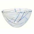 Kosta Boda 9 in. Contrast Bowl - White 7050611